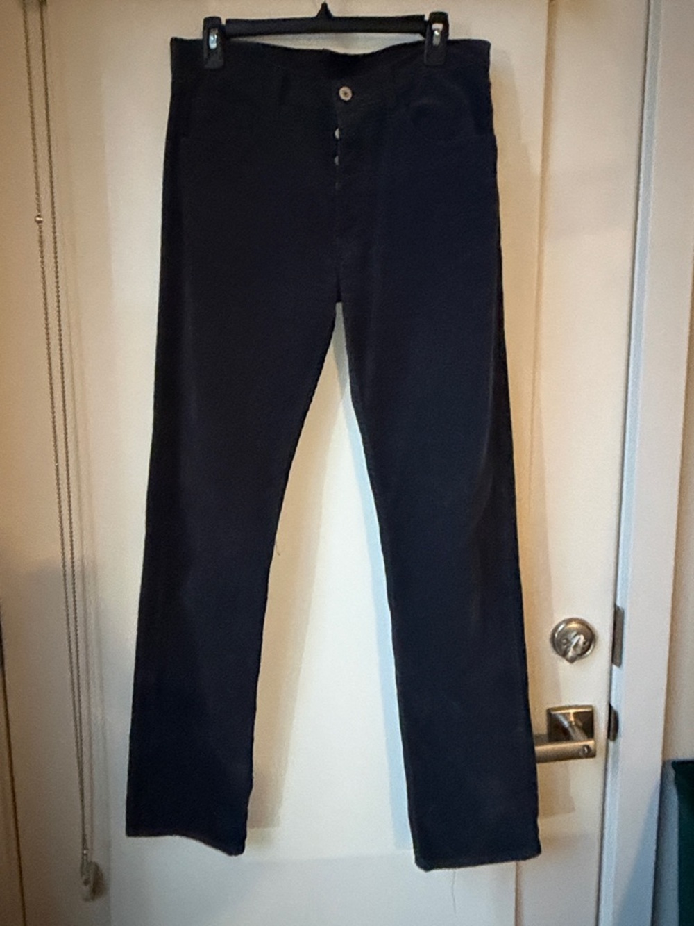 Brandy Melville Blue Corduroy Straight-Leg Pants